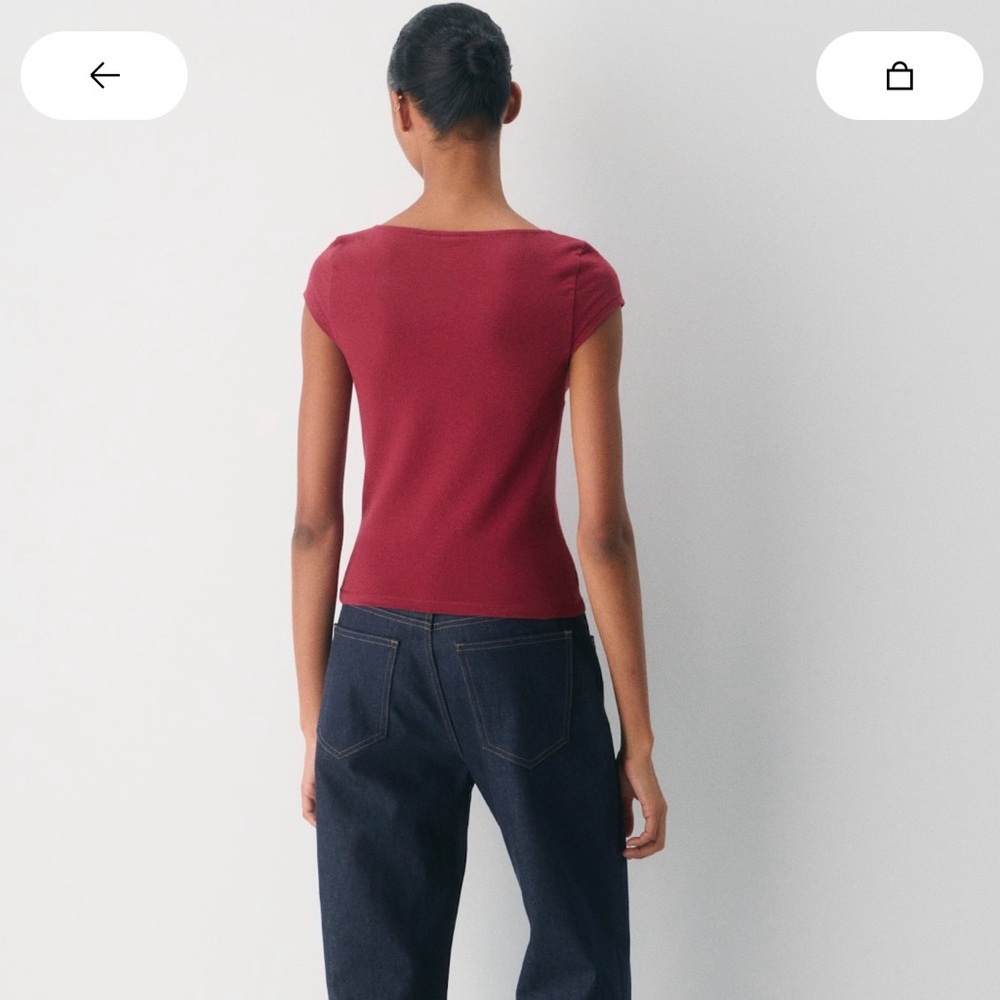 Home stretch smooth sweetheart t shirt ARITZIA - Picture 3 of 4
